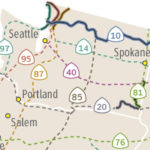 The Evergreen State currently has roughly 750 miles of designated US Bike Routes. (Courtesy Adventure Cycling Association)