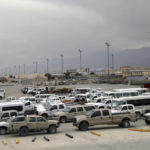 
              FILE - In this July 5, 2021 file  photo, vehicles are parked at Bagram Airfield after the American military left the base, in Parwan province north of Kabul, Afghanistan. The US and NATO have promised to pay $4 billion a year until 2024 to finance Afghanistan’s military and security forces, which are struggling to contain an advancing Taliban. Already since 2001, the U.S. has spent nearly $89 billion to build, equip and train the forces, including nearly $10 billion for vehicles and aircraft. (AP Photo/Rahmat Gul, File)
            