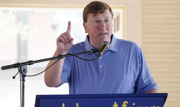 Republican Gov. Tate Reeves tells fairgoers of that he will seek additional funds for public school...