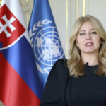 
              In this image taken from video provided by UN Web TV, Slovakia President Zuzana Caputova remotely addresses the 76th Session of the United Nations General Assembly at U.N. headquarters in New York on Tuesday, Sept. 21, 2021. (UN Web TV via AP)
            