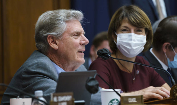 House Energy and Commerce Chairman Frank Pallone, D-N.J., with Rep. Cathy McMorris Rodgers, R-Wash....