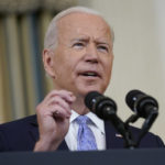 
              President Joe Biden speaks about the COVID-19 response and vaccinations in the State Dining Room of the White House, Friday, Sept. 24, 2021, in Washington. (AP Photo/Patrick Semansky)
            