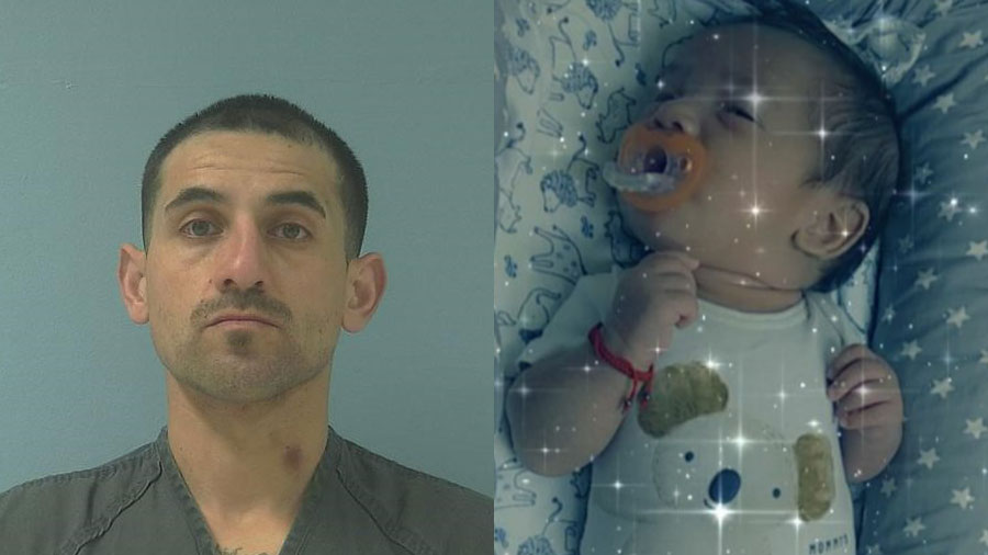 Rene Baeza (left) and 3-month-old Alizario. (Yakima PD)...