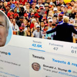 
              FILE - In this June 27, 2019, file photo, The U.S. President Donald Trump's Twitter feed is shown on a computer, in New York. Reports of hateful and violent speech on Facebook poured in on the night of May 28 after President Donald Trump hit send on a social media post warning that looters who joined protests following Floyd's death last year would be shot, according to internal Facebook documents shared with The Associated Press. (AP Photo/Jenny Kane, File)
            