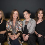 
              FILE - The Go-Go's band members, from left, Charlotte Caffey, Belinda Carlisle, Jane Wiedlin and Kathy Valentine pose together at the Hudson Theatre during previews for the new Broadway musical "Head Over Heels" on July 12, 2018, in New York. Defying odds and smashing norms in a male-dominated field, the female quintet which had a string of hits propelled by MTV play in the 1980s, The Go Go's, including drummer Gina Schock, will be inducted Saturday, Oct. 30, 2021, into the Rock & Roll Hall of Fame as part of a powerhouse class that includes Tina Turner, Jay-Z, Carole King, Foo Fighters and Todd Rundgren. (Photo by Charles Sykes/Invision/AP, File)
            