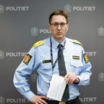 
              Chief of Police Ole Bredrup Saeverud talks during a press conference in Tonsberg, Norway, Thursday, Oct. 14, 2021. Police in Norway are holding a 37-year-old man from Denmark suspected in a bow-and-arrow attack in a small town that killed five people and wounded two others. (Terje Pedersen/NTB via AP)
            