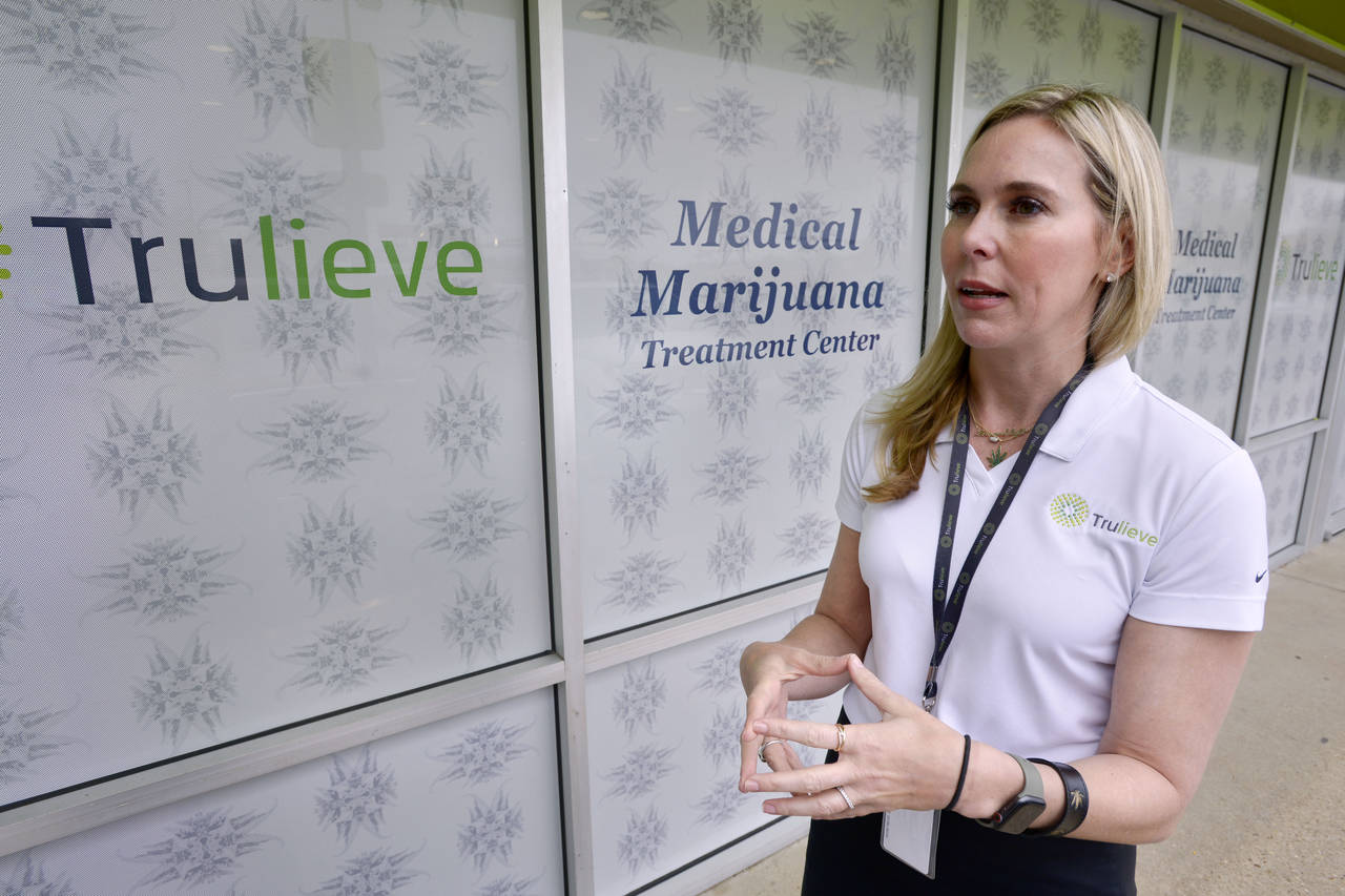 FILE - In this Friday, Jan. 10, 2020 file photo, Trulieve Cannabis Corp. Chief Executive Officer Ki...
