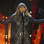 
              Taylor Swift performs during the Rock and Roll Hall of Fame Induction ceremony, Saturday, Oct. 30, 2021, in Cleveland. (AP Photo/David Richard)
            