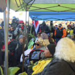 
              FILE - In this July 17, 2019, file photo, officers from the Hawaii Department of Land and Natural Resources prepare to arrest protesters, many of them elderly, who are blocking a road to prevent construction of a giant telescope on a mountain that some Native Hawaiians consider sacred, on Mauna Kea on the Big Island of Hawaii. Native Hawaiians whose protests stopped one of the world's most advanced telescopes from being built in Hawaii are objecting to President Joe Biden's choice for U.S. attorney in the 50th state. They say Clare Connors, as state attorney general, treated dozens of elders who who were practicing their constitutionally protected right to protest as criminals when her office prosecuted them for blocking a road to the construction site on the state's tallest mountain.(Cindy Ellen Russell/Honolulu Star-Advertiser via AP, File)
            