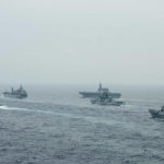 
              In this photo released by U.S. Navy, US Navy aircraft carrier USS Carl Vinson (CVN 70) and other US and Allies vessels transit the Bay of Bengal as part of MALABAR 2021, on Oct. 12, 2021. China seeks to bring the strategically and symbolically important island back under its control, and the U.S. sees Taiwan in the context of broader challenges from China. (Russel Lindsey/US Navy via AP)
            
