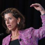 
              In this Tuesday, Sept. 28, 2021, photo Commerce Secretary Gina Raimondo speaks at The Economic Club of Washington. As President Joe Biden's de facto tech minister, Raimondo is tasked with ensuring the United States will be the world leader in computer chips. The lowly computer chip has become the essential ingredient for autos, medical devices, computers, phones, toys, thermostats, washing machines, weapons, LED bulbs, and even some watches. But there is a global shortage, creating a drag on growth and fueling inflation on the cusp of the 2022 elections. (AP Photo/Alex Brandon)
            