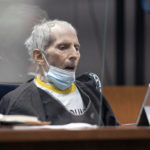 
              New York real estate scion Robert Durst, 78, sits in the courtroom as he is sentenced to life in prison without chance of parole, Thursday, Oct. 14, 2021 at the Airport Courthouse in Los Angeles. New York real estate heir Robert Durst was sentenced Thursday to life in prison without chance of parole for the murder of his best friend more that two decades ago. (Myung J. Chung/Los Angeles Times via AP, Pool)
            