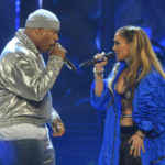 
              LL Cool J performs with Jennifer Lopez during the Rock and Roll Hall of Fame Induction ceremony, Saturday, Oct. 30, 2021, in Cleveland. (AP Photo/David Richard)
            