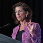 
              In this Tuesday, Sept. 28, 2021, photo Commerce Secretary Gina Raimondo speaks at The Economic Club of Washington. As President Joe Biden's de facto tech minister, Raimondo is tasked with ensuring the United States will be the world leader in computer chips. The lowly computer chip has become the essential ingredient for autos, medical devices, computers, phones, toys, thermostats, washing machines, weapons, LED bulbs, and even some watches. But there is a global shortage, creating a drag on growth and fueling inflation on the cusp of the 2022 elections. Raimondo is working to increase production of chips as well as solar panels and batteries to help the United States thrive. (AP Photo/Alex Brandon)
            