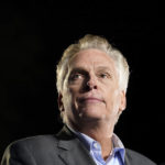 
              Democratic gubernatorial candidate former Virginia Gov. Terry McAuliffe speaks during a rally Tuesday, Oct. 26, 2021, in Arlington, Va. McAuliffe will face Republican Glenn Youngkin in the November election. (AP Photo/Alex Brandon)
            
