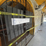 
              Police security tape covers the entrance of a restaurant the day after a fatal shooting in Tulum, Mexico, Friday, Oct. 22, 2021. Two foreigners were killed and three wounded in a shooting in the Mexican Caribbean resort town of Tulum. (AP Photo/Christian Rojas)
            