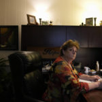 
              Clinic administrator Kathaleen Pittman, who started working in an abortion clinic 30 years ago, sits in her office during an interview with Associated Press journalists, Saturday, Oct. 9, 2021, at Hope Medical Group for Women in Shreveport, La. She said she recently spoke to a mother in Texas trying to get an abortion for her 13-year-old daughter, who was sexually assaulted. “She's a child," Pittman said. “She should not have to be on the road for hours getting here. It is absolutely heartbreaking." (AP Photo/Rebecca Blackwell)
            