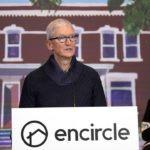 
              Apple's CEO Tim Cook speaks during a news conference Wednesday, Oct. 13, 2021, in Salt Lake City. Cook and NBA All-Star Dwyane Wade joined Utah leaders to announce the completion of a local advocacy group's campaign to build eight new homes for LGBTQ youth in the U.S. West. (AP Photo/Rick Bowmer)
            