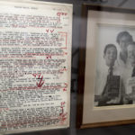 
              Writing notes and a framed photograph from author and biographer Robert Caro appears during a tour of a permanent exhibit in his honor, "Turn Every Page": Inside the Robert A. Caro Archive, at the New York Historical Society Museum & Library in New York on Wednesday, Oct. 20, 2021. (AP Photo/John Minchillo)
            
