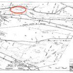 Post-inundation map shows location where Thanksgiving Island is underwater. (US Army Corps of Engineers)