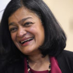 
              Rep. Pramila Jayapal, D-Wash., smiles during an interview Friday, Nov. 12, 2021, in Seattle. Jayapal's career has rapidly ascended into the top tiers of U.S. politics, bringing with her the progressive street cred she amassed in Seattle and a political sensibility she has decisively wielded in D.C. (AP Photo/Elaine Thompson)
            
