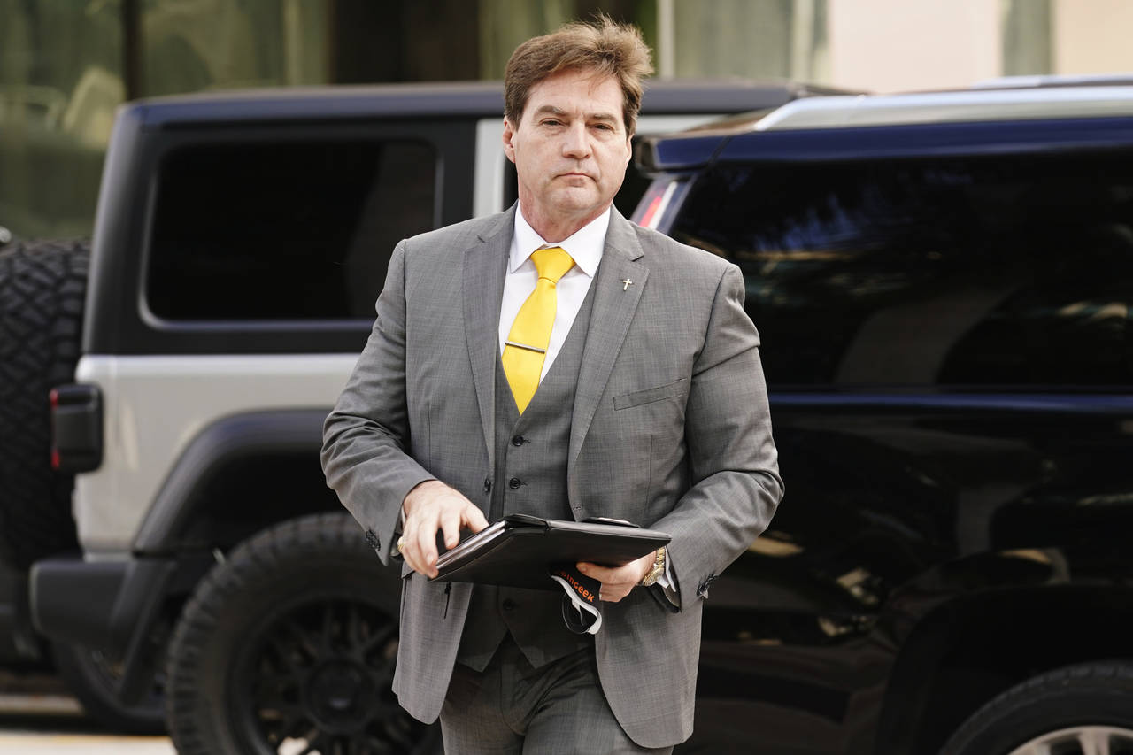 Dr. Craig Wright arrives at the Federal Courthouse, Tuesday, Nov. 16, 2021, in Miami. Wright is in ...