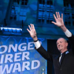 
              New Jersey Gov. Phil Murphy greets supporters during ab election night party in Asbury Park, N.J., early Wednesday, Nov. 3, 2021. (AP Photo/Eduardo Munoz Alvarez)
            