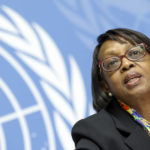 
              Matshidiso Moeti, World Health Organization (WHO) Regional Director for Africa, speaks at a press conference at the European headquarters of the United Nations in Geneva, Switzerland, on Feb. 1, 2019. The World Health Organization on Sunday, Nov. 28, 2021 urged countries around the world not to impose flight bans on southern African nations due to concerns over the new omicron variant. WHO's regional director for Africa, Matshidiso Moeti, called on countries to follow science and international health regulations in order to avoid using travel restrictions. (Salvatore Di Nolfi/Keystone via AP, File)
            