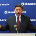 
              FILE - Florida Gov. Ron DeSantis speaks at a news conference at the Broward Health Medical Center, Thursday, Sept. 16, 2021, in Fort Lauderdale, Fla. Florida Republicans approved a sweeping bill Wednesday, Nov. 17, to hobble coronavirus vaccine mandates in businesses, rejecting claims that they were sacrificing public health to hand Gov. DeSantis a win in his fight against White House virus rules. (AP Photo/Wilfredo Lee, File)
            