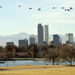 
              The Denver skyline is seen on Friday, Dec. 3, 2021. The Mile High City has already shattered its 87-year-old record for the latest measurable snowfall set on Nov. 21, 1934, and it's a little more than a week away from breaking an 1887 record of 235 consecutive days without snow. The scenario is playing out across much of the Rocky Mountains, as far north as Montana and in the broader Western United States, which is experiencing a megadrought that studies link to human-caused climate change. (AP Photo/Thomas Peipert)
            
