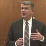 
              In this screen grab from video, Assistant Minnesota Attorney General Matthew Frank questions a potential juror as Hennepin County Judge Regina Chu presides over jury selection Wednesday, Dec. 1, 2021, in the trial of former Brooklyn Center police Officer Kim Potter in the April 11, 2021, death of Daunte Wright, at the Hennepin County Courthouse in Minneapolis, Minn. (Court TV via AP, Pool)
            