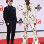 
              FILE - Jack Harlow, left, and Lil Nas X appear at the BET Awards in Los Angeles on June 27, 2021. (Photo by Jordan Strauss/Invision/AP, File)
            