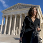 
              FILE - Center for Reproductive Rights Litigation Director Julie Rikelman, who represent the Jackson Women's Health Organization, Mississippi's lone abortion clinic, leaves the U.S. Supreme Court, Dec. 1, 2021, in Washington, after the court hears arguments in a case from Mississippi, where a 2018 law would ban abortions after 15 weeks of pregnancy, well before viability. As 2021 comes to a close,  Roe v. Wade — the historic 1973 Supreme Court ruling establishing a nationwide right to abortion — is imperiled as never before. (AP Photo/Andrew Harnik, File)
            