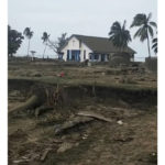 
              This image made from video provided by Broadcom Broadcasting shows a damaged Mormon church on the Tongan island of Atata, Sunday, Jan. 16, 2022, the day after tsunami caused by a volcanic eruption near Tonga. (Kilo Folau/Broadcom Broadcasting via AP)
            