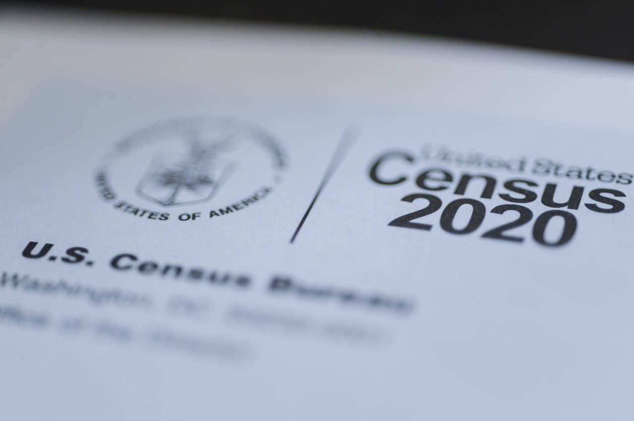 FILE - This March 18, 2020 file photo taken in Idaho shows a form for the U.S. Census 2020.  The Bi...