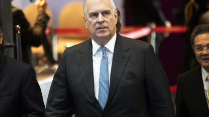 FILE - Britain's Prince Andrew arrives at ASEAN Business and Investment Summit (ABIS) in Nonthaburi...