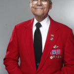 
              FILE - Tuskegee airman Charles McGee poses for a portrait during the "Red Tails" junket in New York on Jan. 10, 2012. McGee, one of the last surviving Tuskegee Airmen who flew 409 fighter combat missions over three wars, died Sunday, Jan. 16, 2022. He was 102. (AP Photo/Carlo Allegri, File)
            