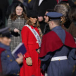 
              Miss Virginia Tatum Sheppard stands in a crowd ahead of the inauguration ceremony, Saturday, Jan. 15, 2022, in Richmond. Virginia Gov.-elect Glenn Youngkin will be sworn in today. (AP Photo/Julio Cortez)
            