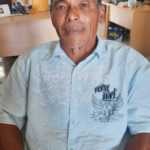 
              This photo provided by Broadcom Broadcasting shows Lisala Folau in Tonga. The incredible story of Folau, a retired carpenter who survived overnight in the ocean after the Tonga tsunami swept him out to sea, appeared to fit with events at the time, a New Zealand diplomat said Friday, Jan. 21, 2022. (Marian Kupu/Broadcom Broadcasting via AP)
            