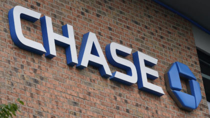 A Chase bank sign is shown in Richmond, Va., Wednesday, June 2, 2021.  JPMorgan Chase’s said, Fri...