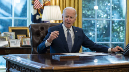 FILE - President Joe Biden speaks before signing an executive order to improve government services,...