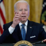 
              President Joe Biden responds to reporter's questions during a meeting on efforts to lower prices for working families, in the East Room of the White House in Washington, Monday, Jan. 24, 2022. (AP Photo/Andrew Harnik)
            