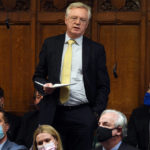 
              In this photo provided by UK Parliament, Britain's former Conservative Cabinet Minister ex-Brexit Secretary David Davis speaks during Prime Minister's Questions in the House of Commons, in London, Wednesday, Jan. 19, 2022. British Prime Minister Boris Johnson defied calls to resign in a feisty performance Wednesday in Parliament — but it may be too little to prevent a push by his Conservative Party's lawmakers to oust him over a string of lockdown-flouting government parties. Pressure on the prime minister grew as one Conservative lawmaker defected to the opposition Labour Party and former Conservative Cabinet Minister David Davis told him: “In the name of God, go!” (Jessica Taylor/UK Parliament via AP)
            