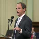 
              FILE - In this Sept. 14, 2017, file photo, Assemblyman Brian Maienschein, R-San Diego, speaks before the Assembly in Sacramento, Calif. Disability rights activists and advocates for Britney Spears backed a proposal by by Maienschein, now a Democrat, Wednesday, Jan. 19, 2022, to provide more protections for those under court-ordered conservatorships, while promoting less-restrictive alternatives.  (AP Photo/Rich Pedroncelli, File)
            