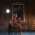 
              Speaker of the House Nancy Pelosi, D-Calif., talks to The Associated Press about the impact of the Jan. 6 attack by a mob loyal to then-President Donald Trump, on Capitol Hill in Washington, Wednesday, Jan. 5, 2022. Pelosi said she can never forgive Trump or the rioters for the trauma that they inflicted on the congressional staff. (AP Photo/J. Scott Applewhite)
            