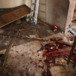 
              Blood covers the floor of a destroyed house after an operation by the U.S. military in the Syrian village of Atmeh in Idlib province, Syria, Thursday, Feb. 3, 2022. U.S. special forces carried out what the Pentagon said was a successful, large-scale counterterrorism raid in northwestern Syria early Thursday. Local residents and activists said civilians were also among the dead. (AP Photo/Ghaith Alsayed)
            