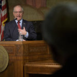 
              Louisiana Gov. John Bel Edwards speaks about the investigation into the death of Ronald Greene in Baton Rouge, La., Tuesday, Feb. 1, 2022. (AP Photo/Matthew Hinton)
            