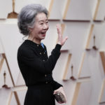 
              Youn Yuh-jung arrives at the Oscars on Sunday, March 27, 2022, at the Dolby Theatre in Los Angeles. (AP Photo/Jae C. Hong)
            