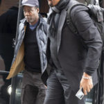 
              Chris Rock, left, arrives at the Wilbur Theater before a performance, Wednesday, March 30, 2022, in Boston. (AP Photo/Michael Dwyer)
            