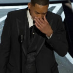 
              Will Smith cries as he accepts the award for best performance by an actor in a leading role for "King Richard" at the Oscars on Sunday, March 27, 2022, at the Dolby Theatre in Los Angeles. (AP Photo/Chris Pizzello)
            